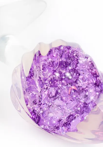 ToyJoy Crystal Plug Medium tečni silikon glamurozan izgled 8713221845078