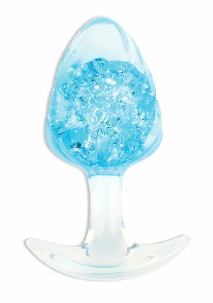 ToyJoy Crystal Large Plug od tečnog silikona sa kristalnim detaljem i širokom bazom