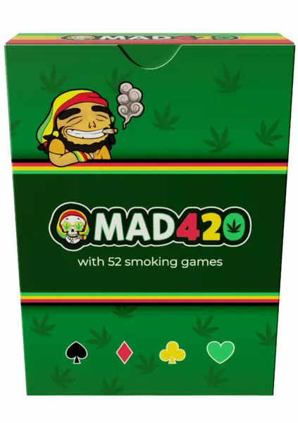 Mad420 karte za igranje 24 kom uzbudljiva party igra sa kanabis tematikom