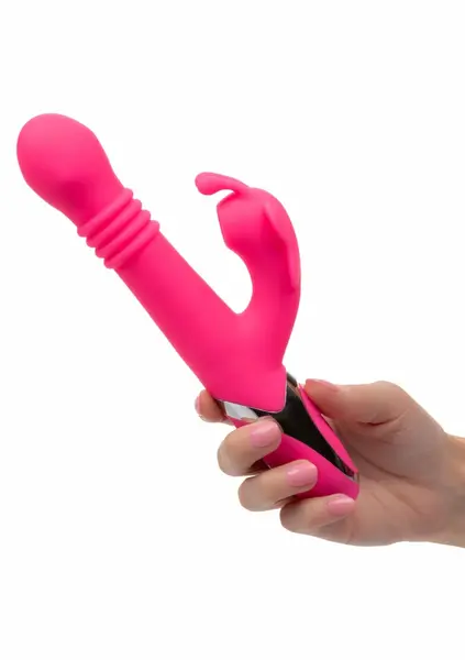 Kissing Butterfly multifunkcionalni silikonski vibrator u roze boji