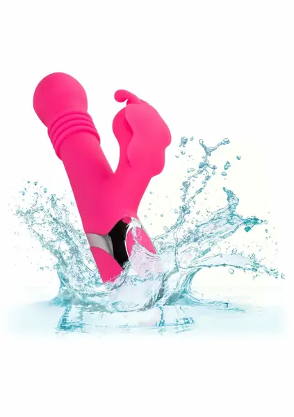 Kissing Butterfly multifunkcionalni silikonski vibrator u roze boji