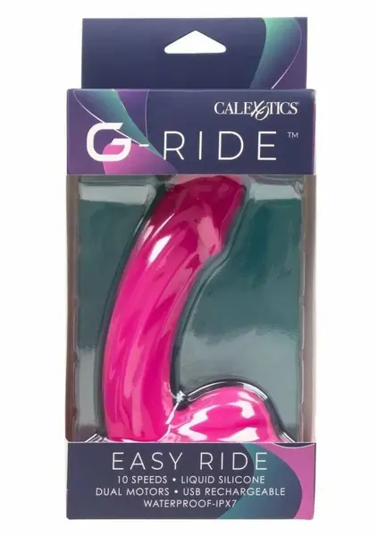 Easy Ride vibrator sa dva motora od tečnog silikona, 10 modova, vodootporan