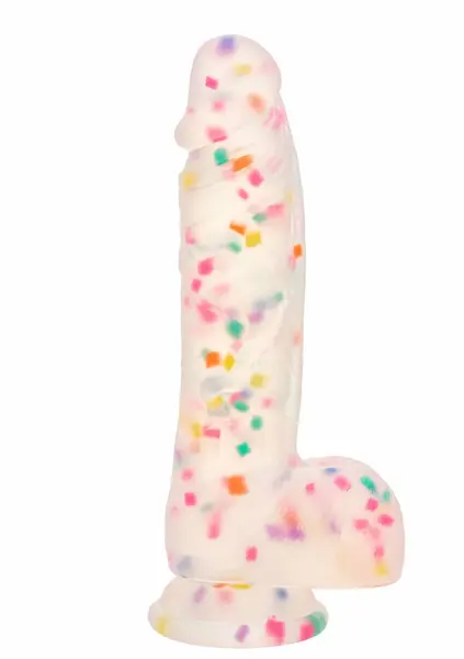 Party Boy Studs silikonski model 15.25 cm sa vakuum postoljem, crni