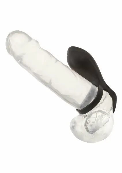 Closer Rechargeable Ring Feel silikonski dvostruki prsten, 10 modova, vodootporan