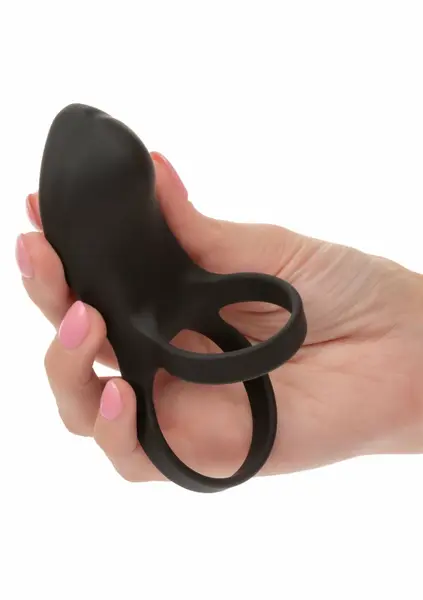 Closer Rechargeable Ring Feel silikonski dvostruki prsten, 10 modova, vodootporan