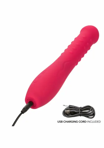 Glide Sensation Turbo Glide masažer, 10 modova vibracije, vodootporan, USB punjenje, roze