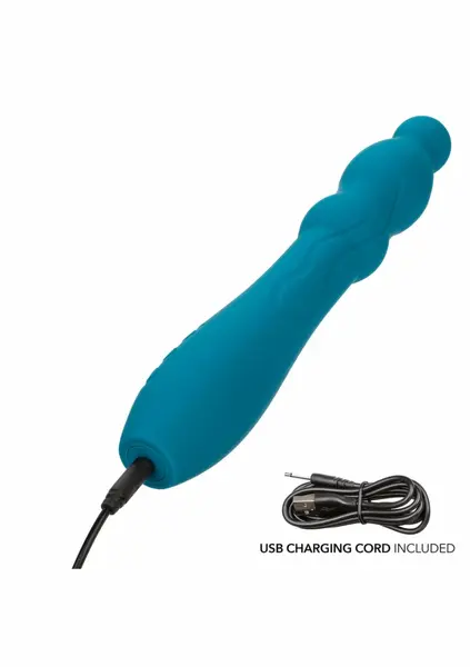 Glide Ripple vibrator, silikonski masažer sa 10 brzina, vodootporan, USB punjenje