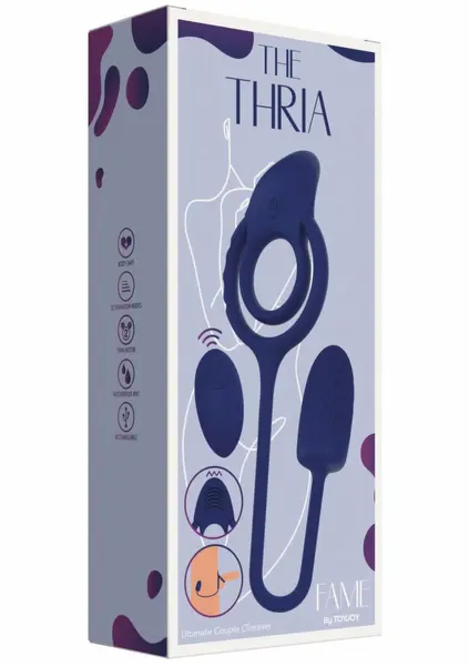 TOYJOY Fame The Thria Ultimate Couple Climaxer silikonski prsten, crni