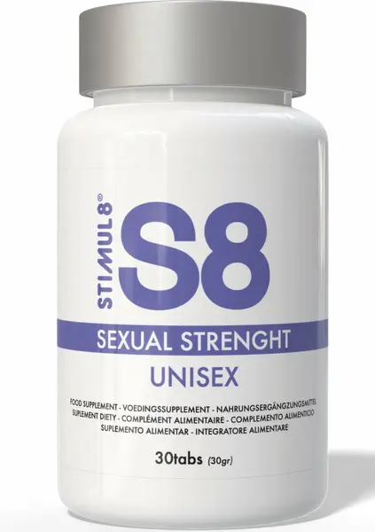 S8 Sexual Strength Tabs 30 pcs - Vitality & Energy Support Formula