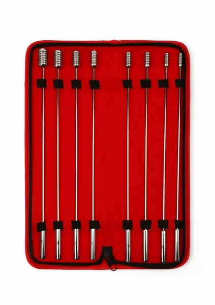 Mr. Steel Screw Me set spiralnih urethralnih dilatora od nerđajućeg čelika, 8 komada