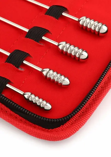 Mr. Steel Screw Me set spiralnih urethralnih dilatora od nerđajućeg čelika, 8 komada