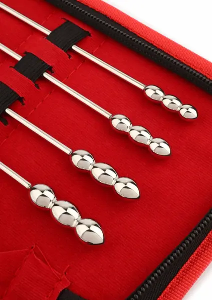 Mr. Steel Rosebud Urethral Sounds Set 8 pcs Stainless Steel Precision