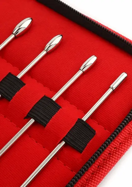 Mr. Steel Rosebud Urethral Sounds Set 8 pcs Stainless Steel Precision