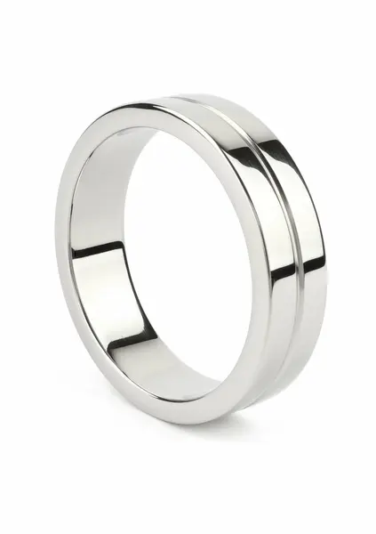 Mr. Steel prsten od nerđajućeg čelika sa jednim žlebom 50mm polirana završnica