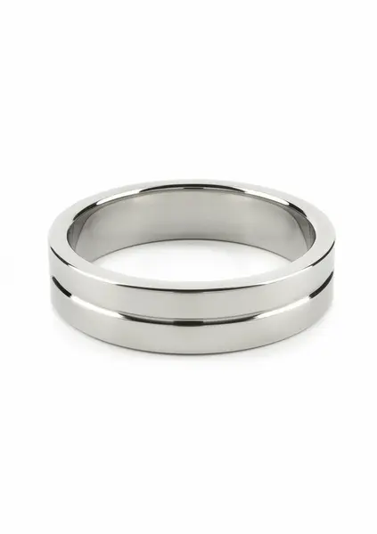 Mr. Steel prsten od nerđajućeg čelika sa jednim žlebom 55mm, polirana završnica