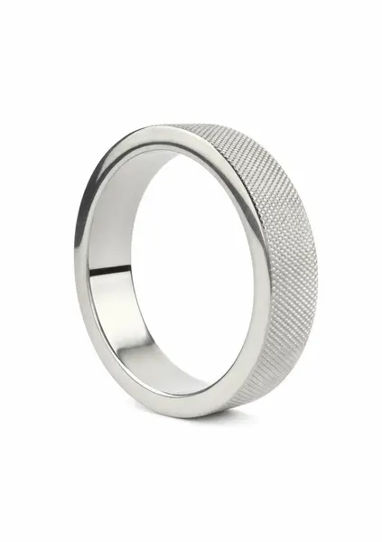 Mr. Steel CrissCross C prsten 55mm od nerđajućeg čelika sa teksturom