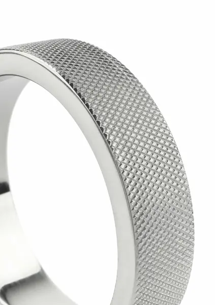 Mr. Steel CrissCross C prsten 55mm od nerđajućeg čelika sa teksturom