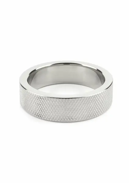 Mr. Steel CrissCross C prsten 45mm teksturisani prsten od nerđajućeg čelika