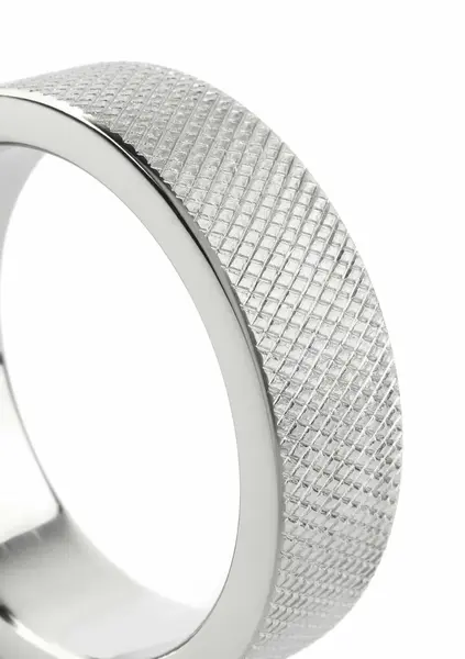 Mr. Steel CrissCross C prsten 45mm teksturisani prsten od nerđajućeg čelika