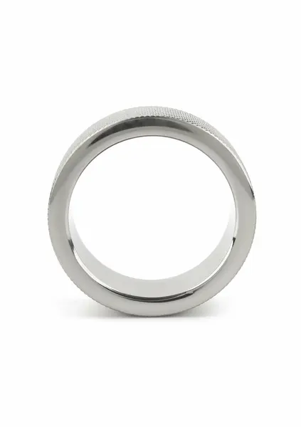 Mr. Steel CrissCross C-Ring 40mm teksturisani prsten od nerđajućeg čelika