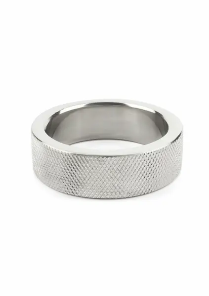 Mr. Steel CrissCross C-Ring 40mm teksturisani prsten od nerđajućeg čelika