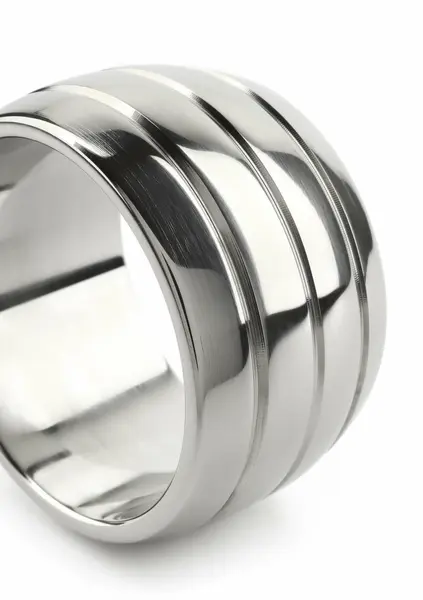 Mr. Steel Oval Barrel prsten 45mm od nerđajućeg čelika sa širokim i udobnim prianjanjem