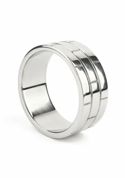 Mr. Steel The Wall C prsten 55mm široki prsten od nerđajućeg čelika