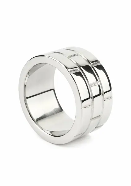 Mr. Steel The Wall C-Ring 40mm prsten od nerđajućeg čelika sa širokom trakom