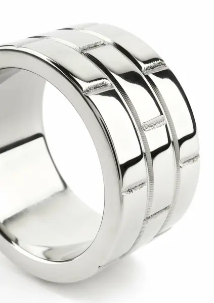 Mr. Steel The Wall C-Ring 40mm prsten od nerđajućeg čelika sa širokom trakom