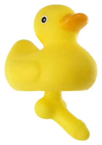 ToyJoy Duck With A Dick žuta kolekcionarska patkica za kupanje 12cm