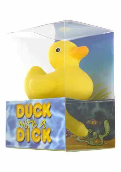 ToyJoy Duck With A Dick žuta kolekcionarska patkica za kupanje 12cm