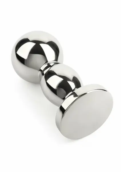 Mr. Steel Bubble Trouble srednji analni čep od nerđajućeg čelika sa kuglicama