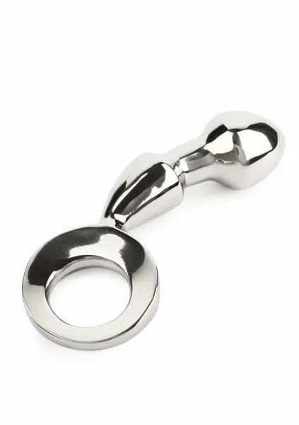 Mr. Steel Drang Fun Plug ergonomski čelični analni čep sa prstenom 8713221838506