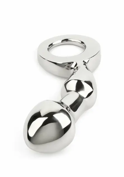 Mr. Steel Drang Fun Plug ergonomski čelični analni čep sa prstenom 8713221838506