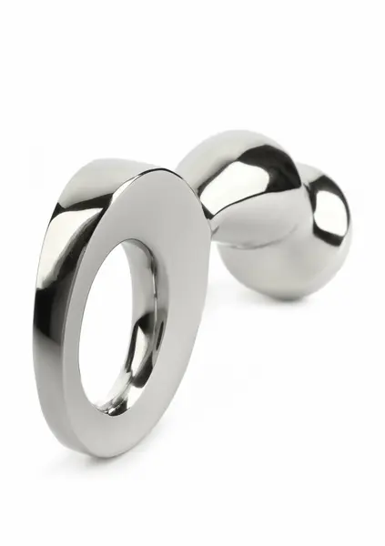 Mr. Steel Drang Fun Plug ergonomski čelični analni čep sa prstenom 8713221838506