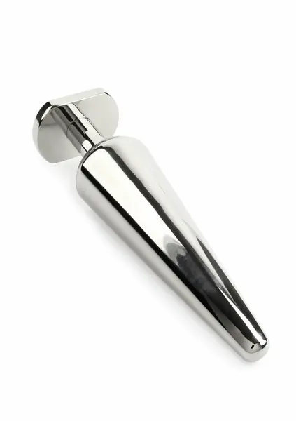 Mr. Steel Heavy Steel Plug Large, masivni čelični plag od nerđajućeg čelika, anatomski oblikovan i otežan
