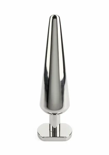 Mr. Steel Heavy Steel Plug Large, masivni čelični plag od nerđajućeg čelika, anatomski oblikovan i otežan