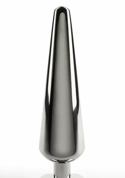 Mr. Steel Heavy Steel Plug Large, masivni čelični plag od nerđajućeg čelika, anatomski oblikovan i otežan
