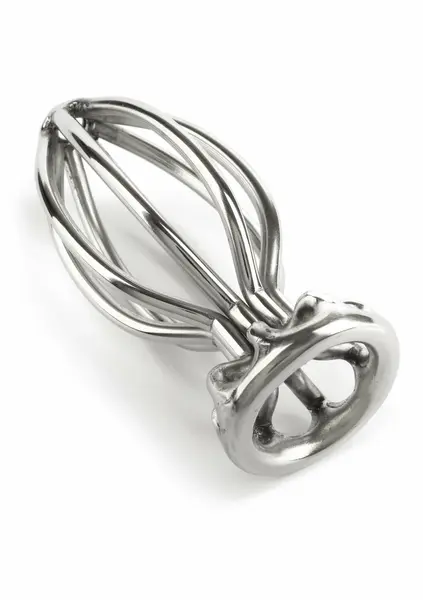 Mr. Steel Round Wire Plug Small metalni analni čep sa otvorenim dizajnom od nerđajućeg čelika