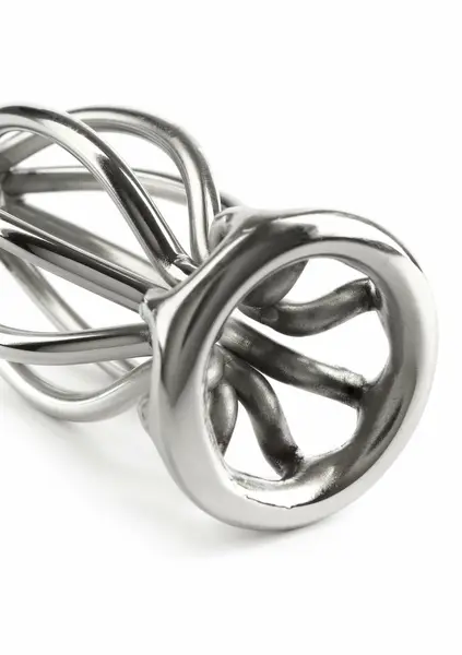 Mr. Steel Round Wire Plug Small metalni analni čep sa otvorenim dizajnom od nerđajućeg čelika
