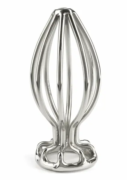 Mr. Steel Round Wire Plug Medium metalni analni čep sa otvorenim dizajnom od nerđajućeg čelika