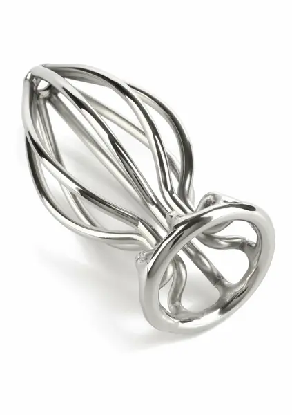 Mr. Steel Round Wire Plug Medium metalni analni čep sa otvorenim dizajnom od nerđajućeg čelika