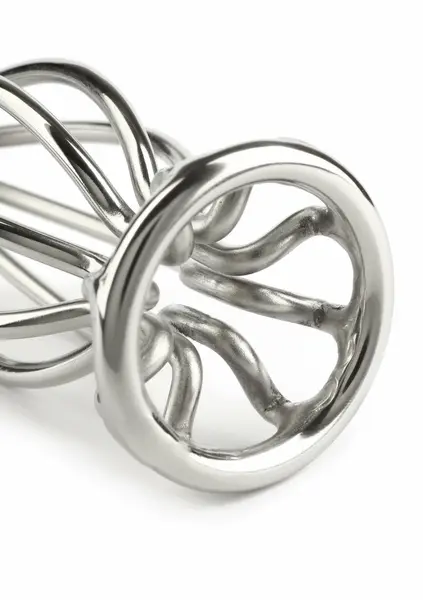 Mr. Steel Round Wire Plug Medium metalni analni čep sa otvorenim dizajnom od nerđajućeg čelika