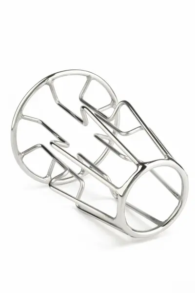 Mr. Steel Trapezoid Large geometrijski analni čep od nerđajućeg čelika