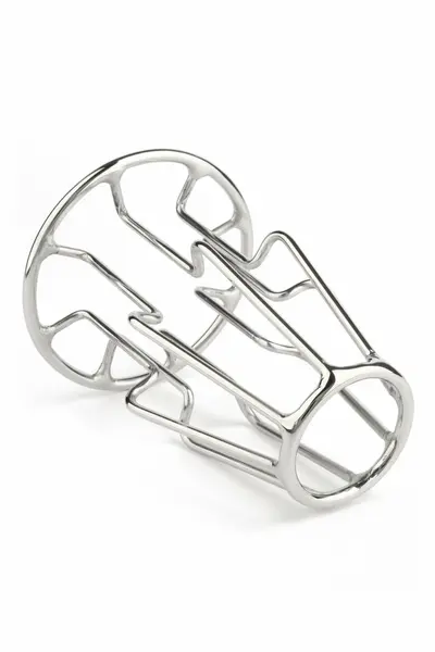Mr. Steel Trapezoid Plug Medium analni čep od nerđajućeg čelika sa geometrijskim dizajnom