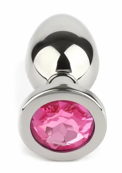 Mr. Steel Jeweled Plug Large luksuzni čelični analni čep sa kristalom veličina L
