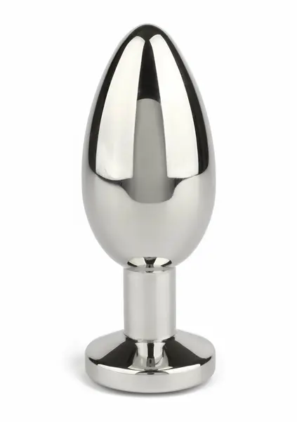 Mr. Steel Jeweled Plug Large, analni čep od nerđajućeg čelika sa ukrasnim kristalom