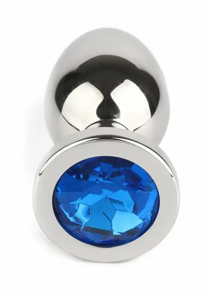 Mr. Steel Jeweled Plug Large, analni čep od nerđajućeg čelika sa ukrasnim kristalom