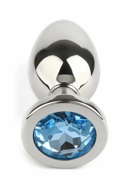 Mr. Steel Jeweled Plug Large, analni čep od nerđajućeg čelika sa ukrasnim kamenom