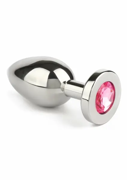 Mr. Steel Jeweled Plug Medium analni čep od nerđajućeg čelika sa ukrasnim kamenom
